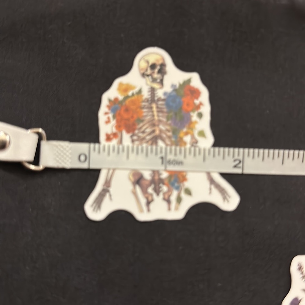 Floral skull stickers/decals. - Picture 2 of 6